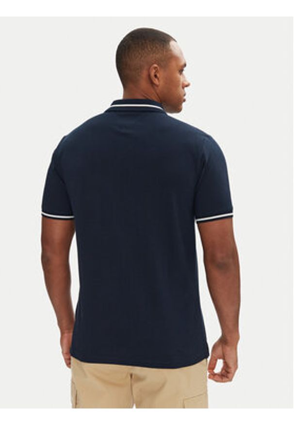 Tommy Jeans Polo DM0DM20745 Granatowy Regular Fit. Typ kołnierza: polo. Kolor: niebieski. Materiał: bawełna