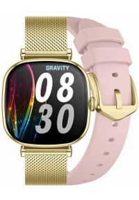 Smartwatch Gravity SMARTWATCH DAMSKI GRAVITY GT32-1 - ROZMOWY BLUETOOTH, DODATKOWY PASEK (sg047a). Rodzaj zegarka: smartwatch #1