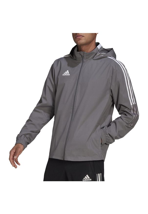 Adidas - Bluza adidas Tiro 21 Allweather M GM7389. Kolor: szary