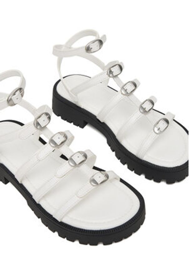 MARC JACOBS - Marc Jacobs Sandały The Tiki 2S5FSA001F06 Biały. Kolor: biały. Materiał: skóra