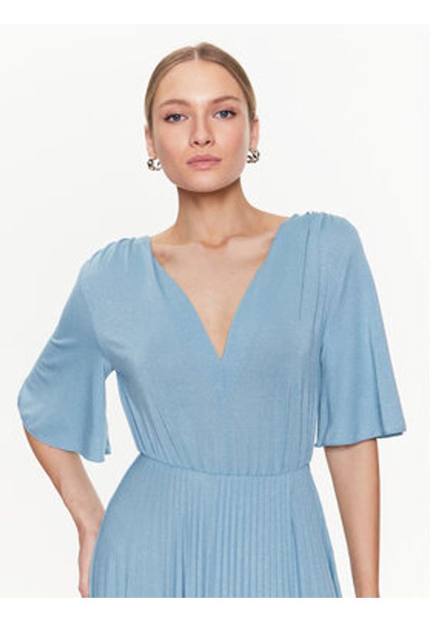 Marella Sukienka wieczorowa Dire 36260328 Niebieski Regular Fit. Kolor: niebieski. Materiał: wiskoza. Styl: wizytowy