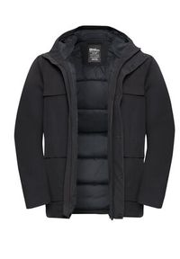 Jack Wolfskin Kurtka zimowa Brandenburger A65047 Czarny Regular Fit. Kolor: czarny. Materiał: syntetyk. Sezon: zima #2