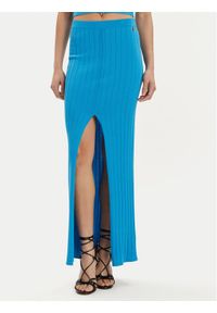 Patrizia Pepe Spódnica maxi 2G0969/K182-CA04 Niebieski Slim Fit. Kolor: niebieski. Materiał: wiskoza