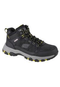 skechers - Buty trekkingowe męskie, Skechers Selmen - Melano. Zapięcie: sznurówki. Kolor: czarny. Materiał: guma, syntetyk, materiał. Szerokość cholewki: normalna