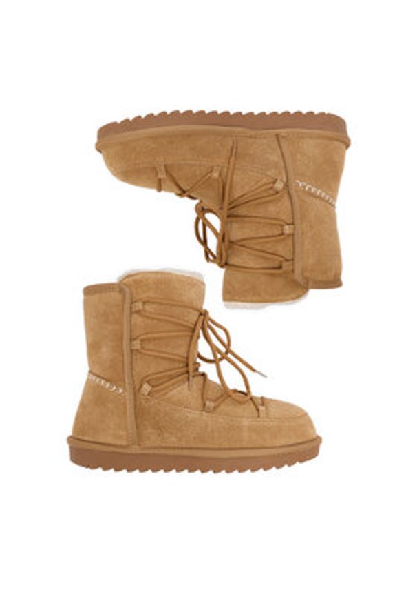 DeeZee Śniegowce DZN-010 Brązowy. Kolor: brązowy. Materiał: materiał