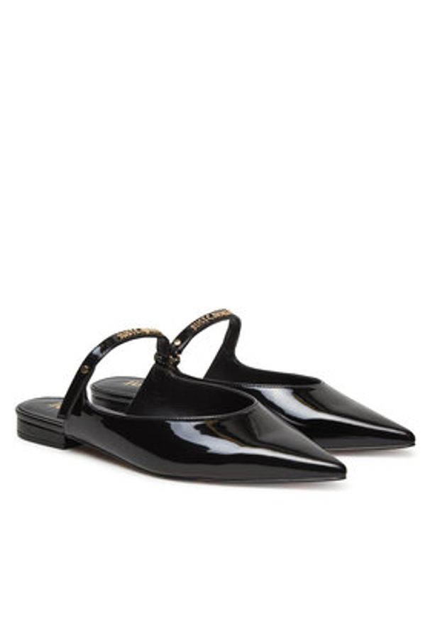 Just Cavalli Klapki 78RA3S71 ZSA38 Czarny. Kolor: czarny. Materiał: skóra