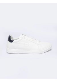 Big-Star - Sneakersy męskie ze skóry ekologicznej białe NN174282 101. Okazja: na co dzień. Kolor: biały. Materiał: skóra ekologiczna