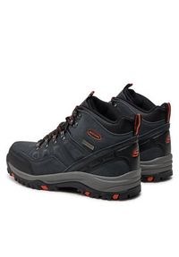 skechers - Skechers Trapery Pelmo 64869/GRY Szary. Kolor: szary. Materiał: skóra, zamsz #2