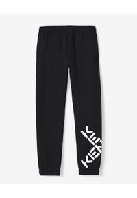 Kenzo - KENZO - Czarne spodnie jogger Sport. Kolor: czarny. Materiał: dresówka, materiał. Wzór: aplikacja. Sport: kolarstwo, bieganie, fitness #6