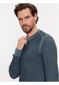 BOSS - Boss Sweter Aquila 50498950 Granatowy Regular Fit. Kolor: niebieski. Materiał: bawełna