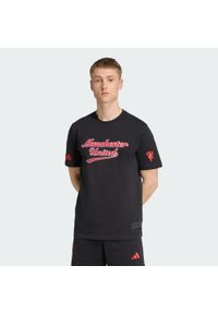 Adidas - Koszulka Manchester United US Pack. Kolor: czarny. Sport: piłka nożna