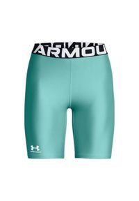 Spodenki treningowe damskie Under Armour 1383627482. Kolor: niebieski. Materiał: materiał, syntetyk. Długość: krótkie