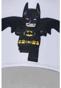 LEGO - Lego czapka bawełniana dziecięca kolor szary z aplikacją. Kolor: szary. Materiał: bawełna. Wzór: aplikacja #2