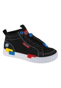 skechers - Buty sportowe Sneakersy chłopięce, Kool Bricks. Kolor: czarny. Sport: turystyka piesza