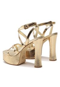 MICHAEL Michael Kors Sandały Paola Platform Sandal 40S3PLHS1M Złoty. Kolor: złoty. Materiał: skóra. Obcas: na platformie #4