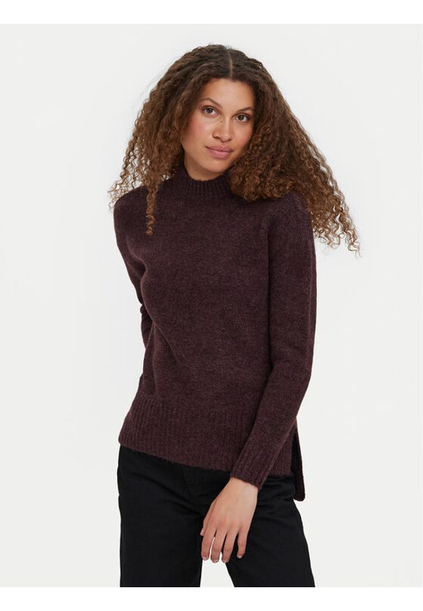 Vero Moda Sweter 10269229 Fioletowy Loose Fit. Kolor: fioletowy. Materiał: syntetyk