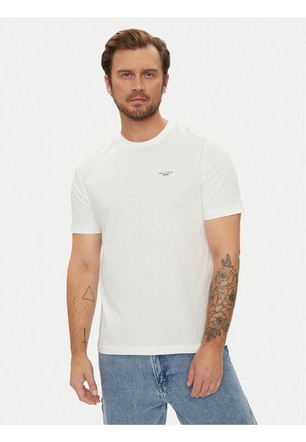 Marc O'Polo Denim T-Shirt B61 2021 51060 Écru. Typ kołnierza: polo. Materiał: bawełna