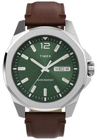 Timex - Zegarek Męski TIMEX Essex Day Date Essex Avenue TW2W14000. Materiał: skóra. Styl: klasyczny, casual, elegancki #1