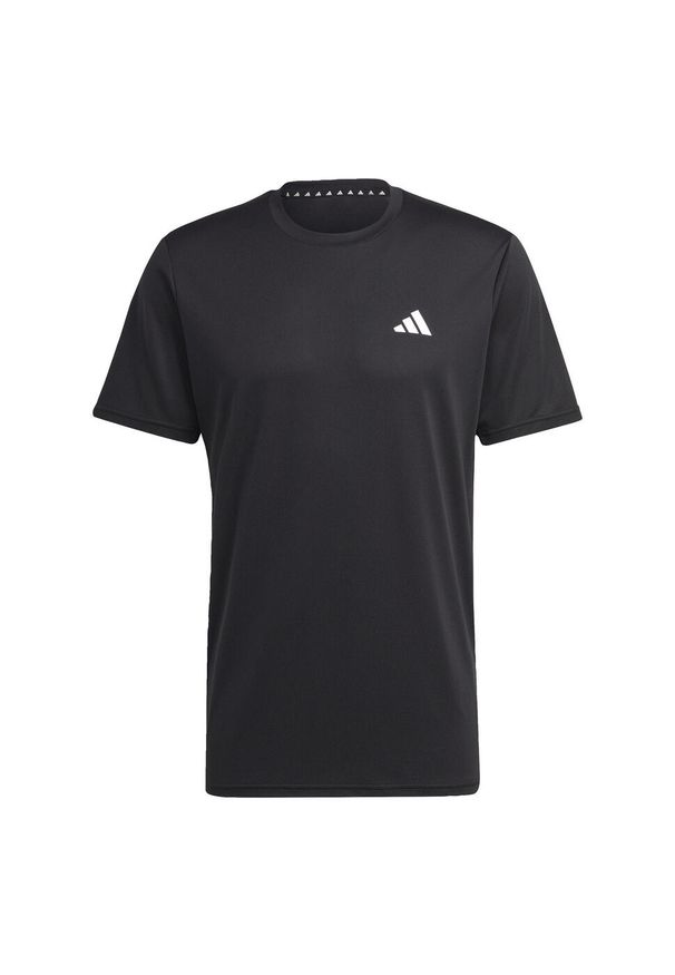 Adidas - Koszulka treningowa męska adidas Essentials. Kolor: biały, wielokolorowy, czarny. Materiał: materiał