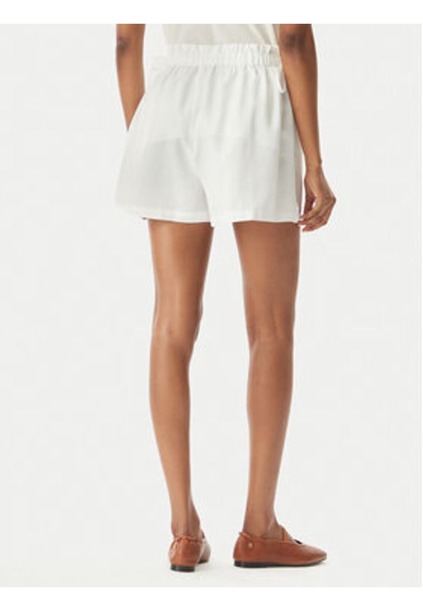 Seafolly Szorty materiałowe Beach Edit 55721-SH Biały Relaxed Fit. Kolor: biały. Materiał: bawełna