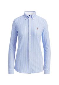Polo Ralph Lauren Koszula Oxford 211664416 Błękitny Slim Fit. Typ kołnierza: polo. Kolor: niebieski. Materiał: bawełna #3