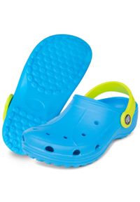 Klapki basenowe chodaki dla dzieci Aqua Speed Lima. Kolor: niebieski, wielokolorowy, żółty #1