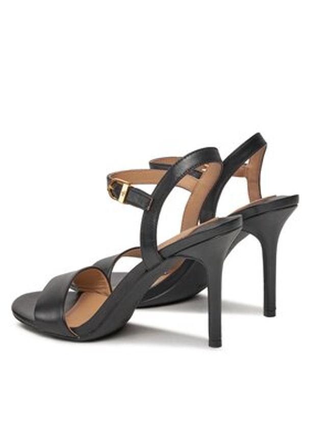 Lauren Ralph Lauren - LAUREN RALPH LAUREN Sandały 802940588001 Czarny. Kolor: czarny. Materiał: skóra