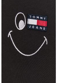Tommy Jeans - Bluza. Typ kołnierza: kaptur. Kolor: czarny. Materiał: bawełna, materiał #5
