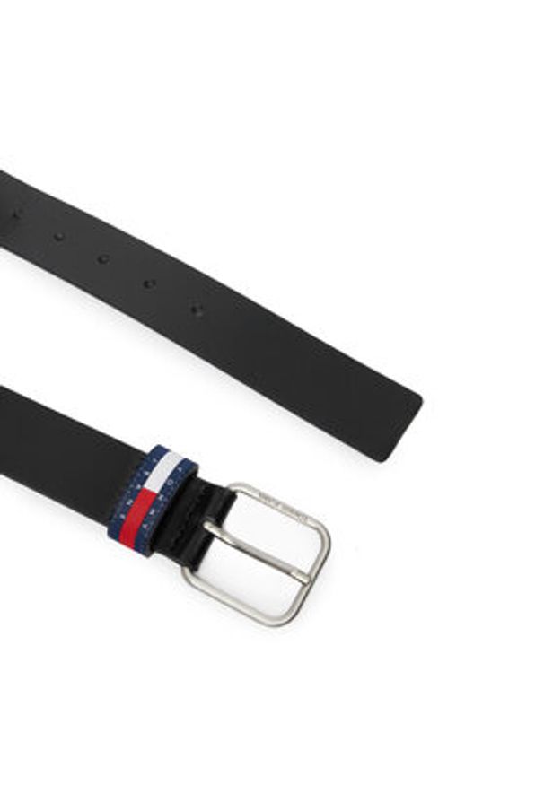 Tommy Jeans Pasek Tjm Ryan 3.5 AM0AM13688 Czarny. Kolor: czarny. Materiał: skóra