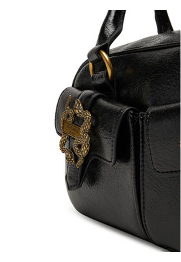 Just Cavalli Torebka 79RA4BX2 ZS969 Czarny. Kolor: czarny. Materiał: skórzane