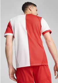 Puma - Męska koszulka domowa SK Slavia Praga 24/25 PUMA White Red. Kolor: biały, czerwony, wielokolorowy