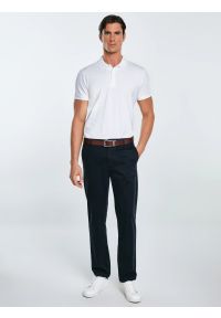 Big-Star - Spodnie męskie chinosy czarne Trevor 906. Okazja: na co dzień. Kolor: czarny. Materiał: materiał, tkanina. Wzór: nadruk, haft. Styl: casual, klasyczny #2