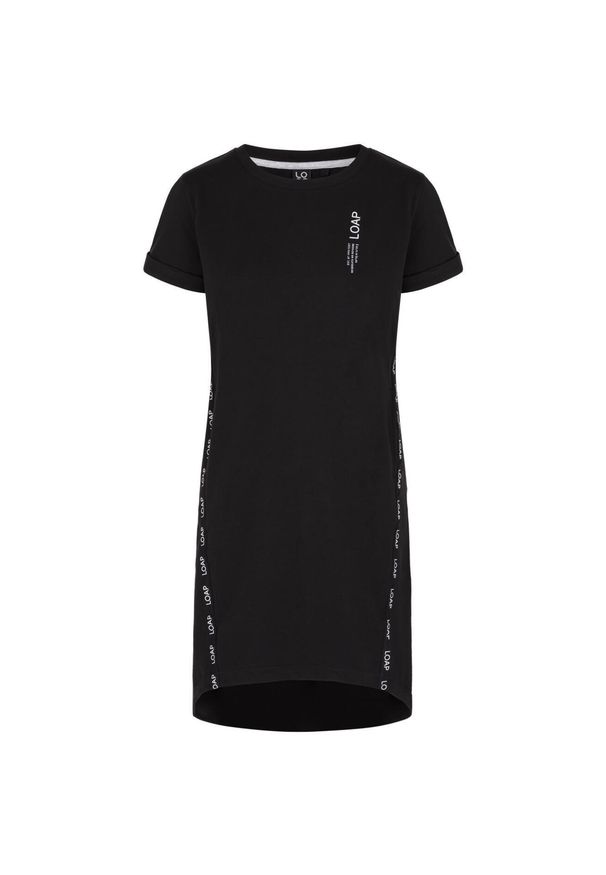 WOMEN'S HEALTH - Sukienka sportowa Ewelina – krótka, bawełna-elastan, 2 kieszenie. Kolor: czarny. Materiał: bawełna, elastan. Sezon: jesień, wiosna. Typ sukienki: sportowe. Styl: sportowy. Długość: mini