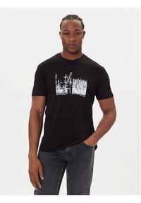Armani Exchange T-Shirt XM001461 AF10358 MC305 Czarny Regular Fit. Kolor: czarny. Materiał: bawełna