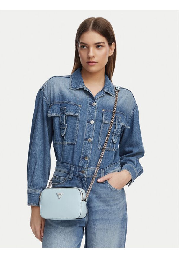 Guess Torebka Noelle II HWZG96 72140 Niebieski jasny. Kolor: niebieski. Materiał: skórzane