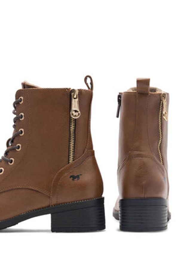 Mustang Trzewiki 1402-502 Brązowy. Kolor: brązowy. Materiał: skóra