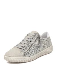 Rieker Sneakersy N0900-90 Srebrny. Kolor: srebrny. Materiał: skóra, nubuk #7