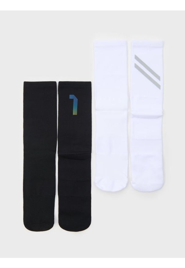 Sinsay - Skarpetki sportowe z odblaskowymi elementami 2 pack - wielobarwny