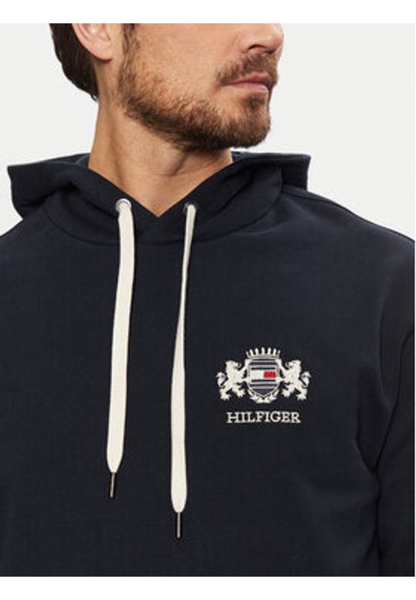 TOMMY HILFIGER - Tommy Hilfiger Bluza MW0MW37462 Granatowy Regular Fit. Kolor: niebieski. Materiał: bawełna