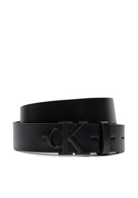 Calvin Klein Jeans Pasek Damski Round Mono Pl Lthr Belt 30Mm K60K611490 Czarny. Kolor: czarny. Materiał: skóra