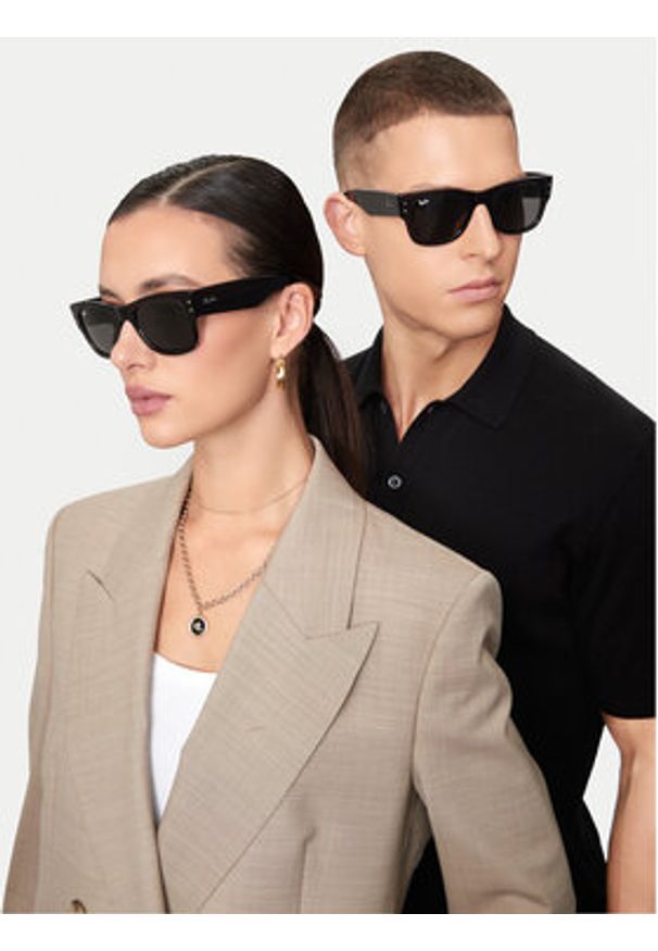 Ray-Ban Okulary przeciwsłoneczne Mega Wayfarer 0RB0840S 1406B1 Czarny. Kolor: czarny