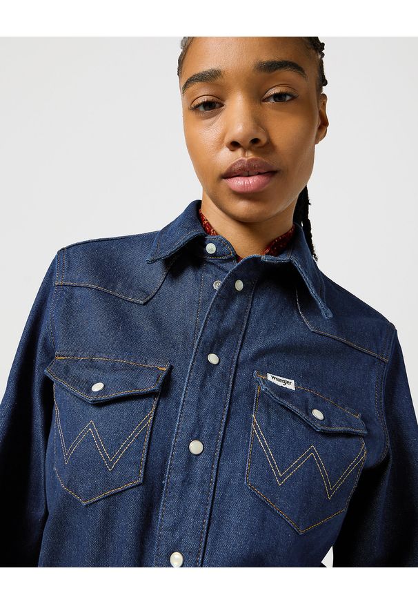 Wrangler - DAMSKI KOMBINEZON WRANGLER TROUSER COVERALL AGED BLUE 112356439