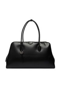 Calvin Klein Torebka Emblem Trio Large Work Bag LV04F3368G Czarny. Kolor: czarny. Materiał: skórzane #4