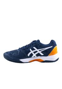 Buty tenisowe Asics Gel Resolution dla dzieci. Materiał: kauczuk. Szerokość cholewki: normalna. Sport: tenis