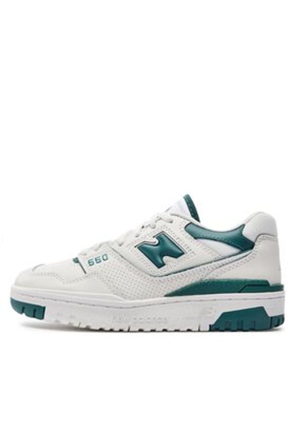 New Balance Sneakersy BBW550BI Biały. Kolor: biały. Materiał: skóra