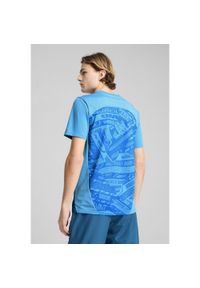 Puma - Męska koszulka przedmeczowa Olympique de Marseille PUMA. Kolor: niebieski. Materiał: materiał. Sport: piłka nożna