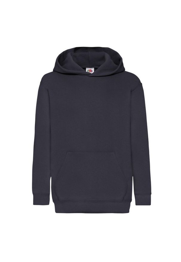 FRUIT OF THE LOOM - Bluza Z Kapturem Dla Dzieci. Typ kołnierza: kaptur. Kolor: niebieski