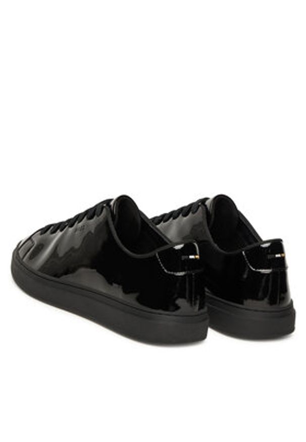 BOSS Sneakersy Kieran 50552854 Czarny. Kolor: czarny. Materiał: lakier, skóra