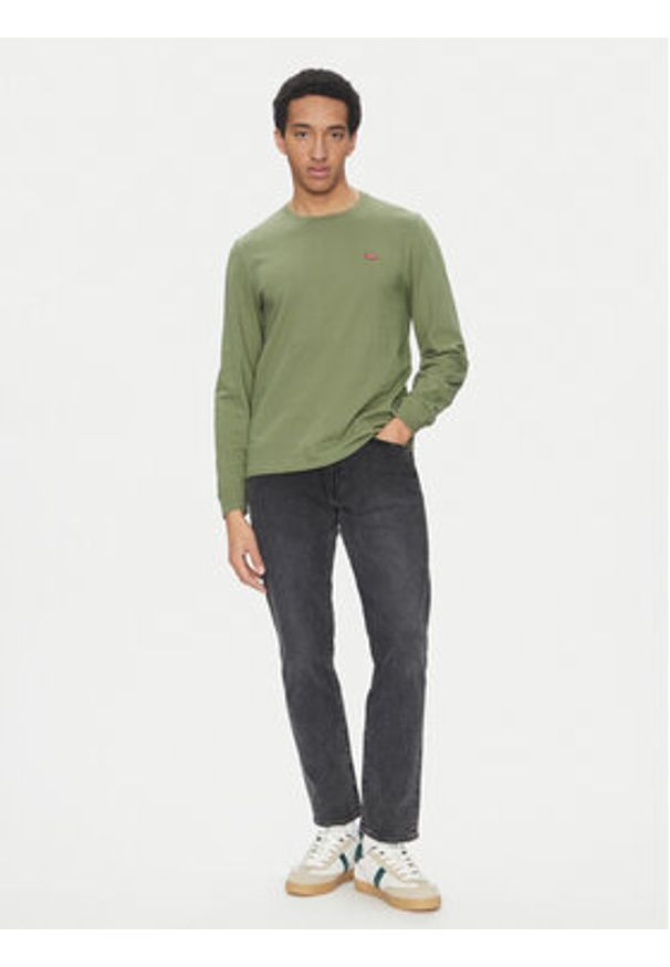 Levi's® Longsleeve Housemark 72848-0022 Zielony Regular Fit. Kolor: zielony. Materiał: bawełna. Długość rękawa: długi rękaw