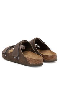 Birkenstock Klapki Uji 1029259 Brązowy. Kolor: brązowy. Materiał: zamsz, skóra #5